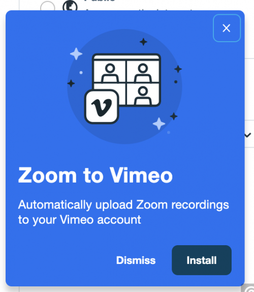 zoom to vimeo - prompt